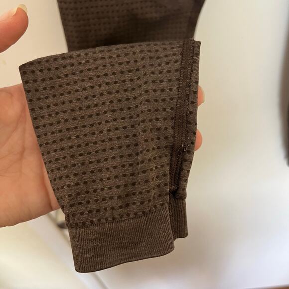 Gymshark Vital Seamless Leggings Brown Small High Rise Compression Athleisure - Picture 7 of 13